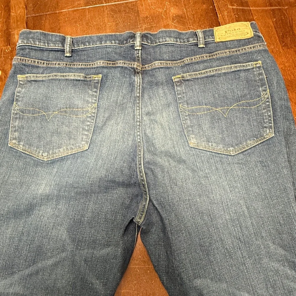 Polo Ralph Lauren Jeans Mens 44x30 Blue Prospect Straight Stretch Denim